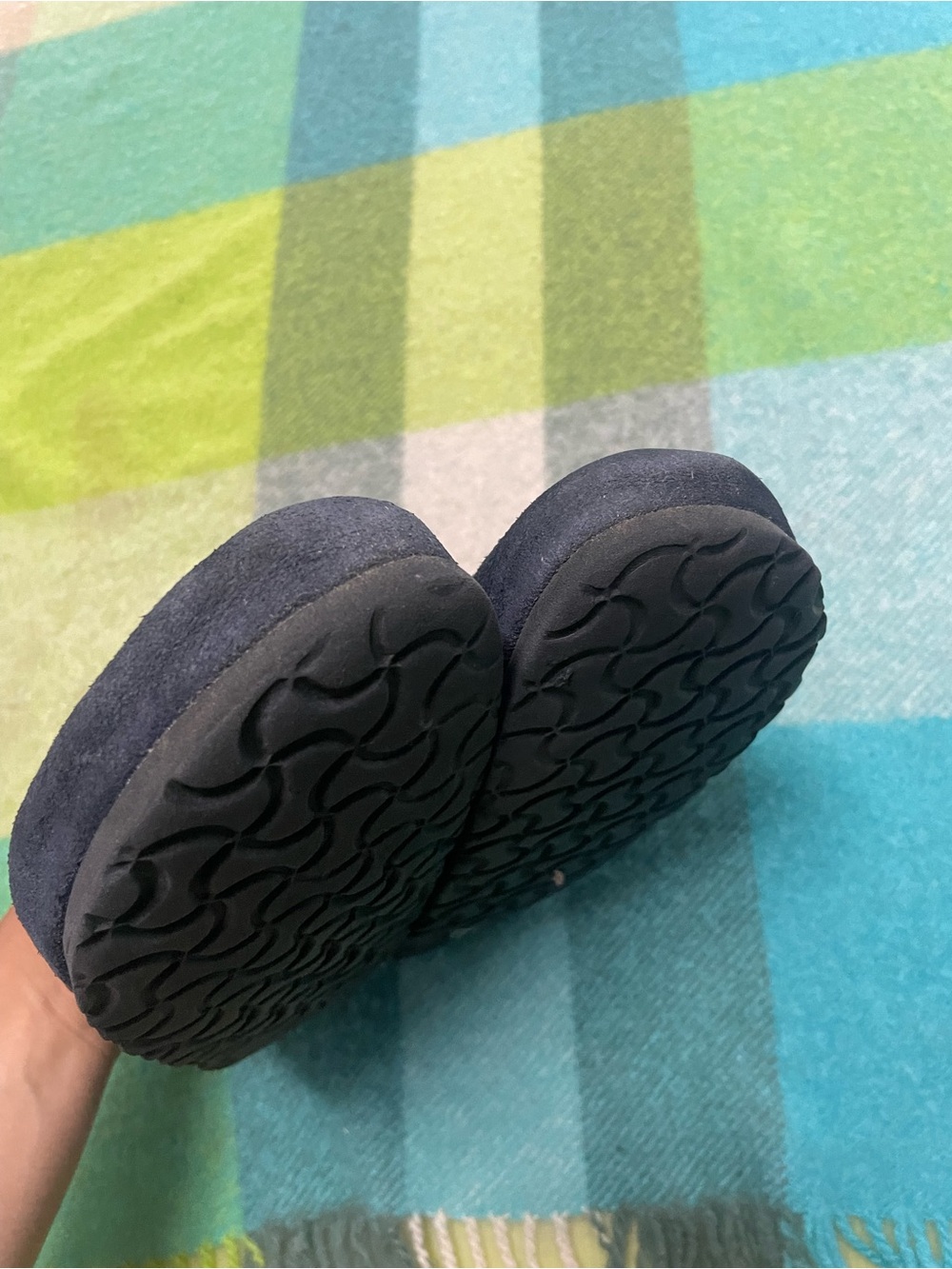 Birkenstock Boston Navy Suede Clogs - Picture 4 of 6